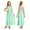 Mint Green, variant on Kids Halter Neck Flower Girl Dress Ruched Junior Bridesmaid Wedding Party Chiffon Maxi Long Gown A Navy Blue 8