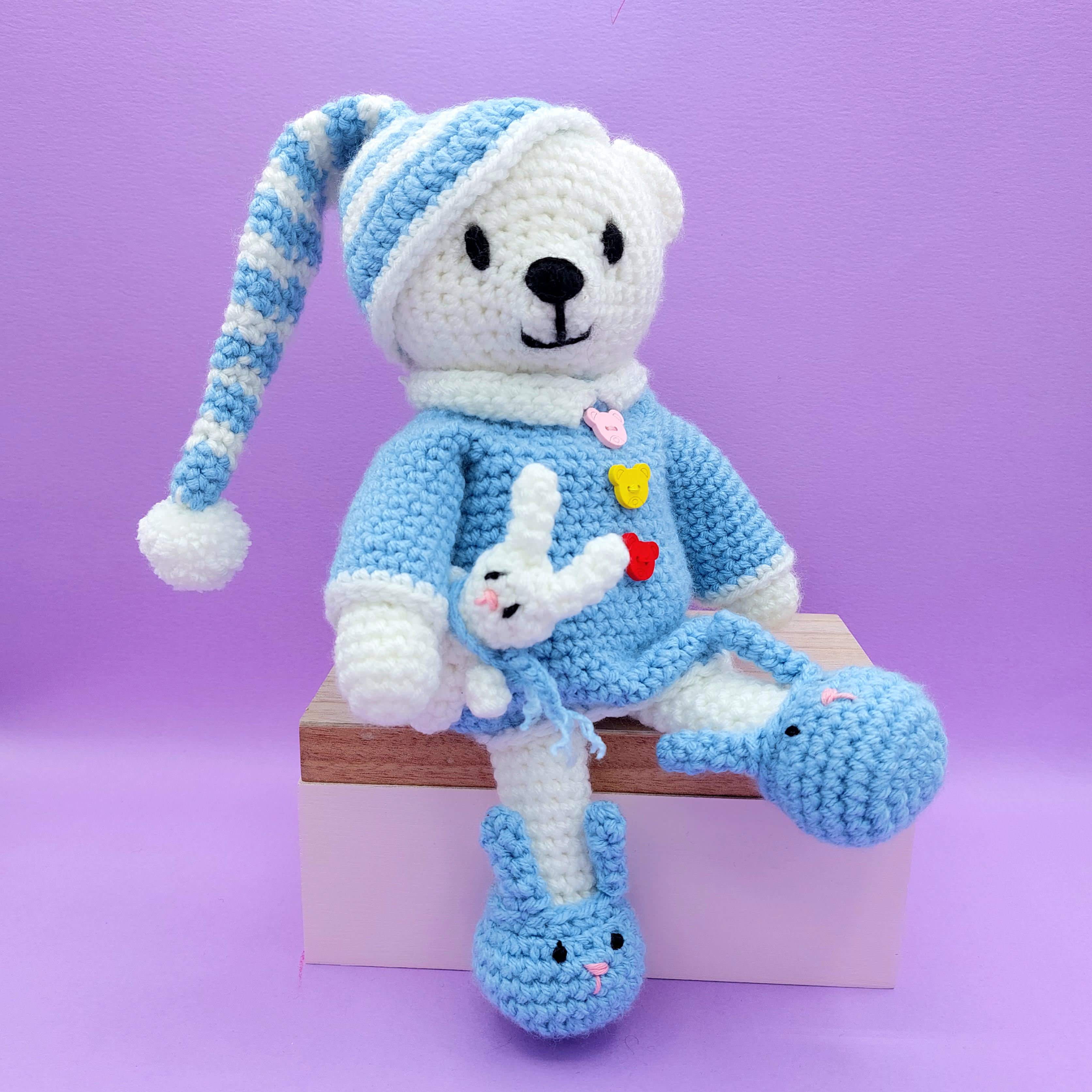 Bobby the Bedtime Bear Crochet Kit