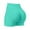 Mint Green, variant on Bzhegqhd Women's New High-waisted Tight Fashion Package Hip Straps Slim Elastic Yoga Fitness Sports Short