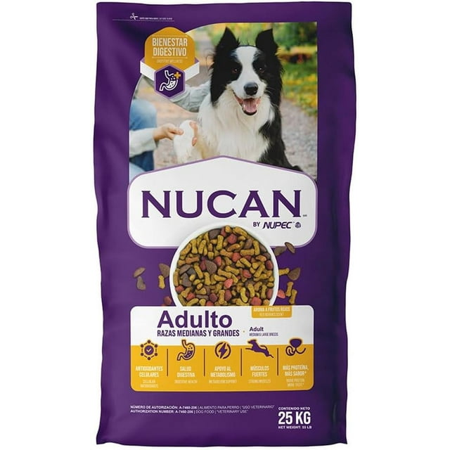 Nucan adulto rmg 25 kg mas pelota spiny caucho