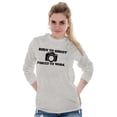 thumbnail image 3 of Born Shoot Forced Work Photographer Long Sleeve TShirt Men Women Brisco Brands L, 3 of 6