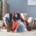 thumbnail image 6 of Flannel Blanket Within Rock Temptation Band Throws Blankets Super Soft Fleece Air Conditioning Blankets for All Season 80"x60", 6 of 9