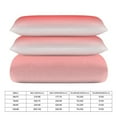 thumbnail image 2 of 3 Pcs Soft Bedding Set, Includes 1 Duvet Cover with Zipper And 2 Pillow Shams,Aesthetic Red And White Gradient Full(79"×90"), 2 of 8