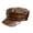 brown, variant on Modern Punk PU Berets Hat With Unqiue Silhouettes Cap Captain Caps Ideal For Artistic Event Daily Use