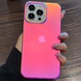thumbnail image 2 of Funda de silicona transparente mate para iPhone, carcasa trasera protectora a prueba de golpes, de lujo, colorida, para iPhone 15, 14, 13, 12 Pro Max, 2 of 5