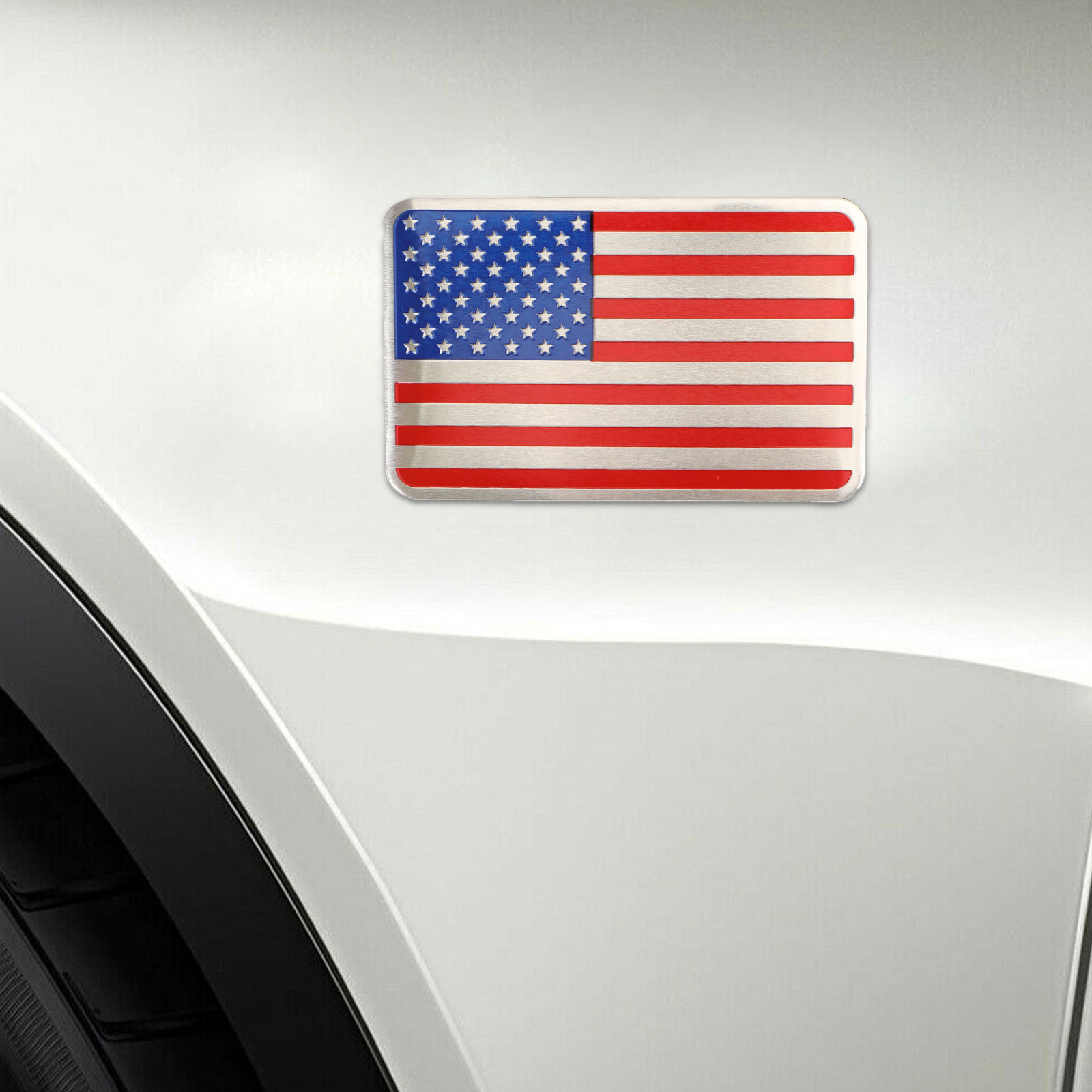 2X Silver 4 American Flag USA Decal Sticker die-Cut no Background Car Viny 2X Silver 4 American Flag USA Decal Sticker die-Cut no Background Car Viny