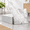 Colorful Marble Tiles-11.8" x 11.8" x 10Pack, variant on White Grey2 11.8" x 11.8" x 10Pack PVC Foam Peel and Stick Decorative Wall Panels