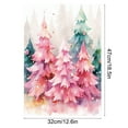 thumbnail image 3 of Festive Pink Christmas Garden Flag, Double Sided Yard Decoration with Snowman and Reindeer, Outdoor Flag for Garden, Porch, Patio, and Balcony, Holiday Season Ornament for Christmas Cheer, 3 of 6