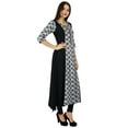 thumbnail image 4 of Bimba Long Rayon Dress Printed Kurta Kurti 3/4 Sleeve Indian Ethnic Clothing, 4 of 7
