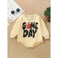 thumbnail image 3 of Douhoow Autumn Baby Boys Girls Rompers Letter Print Long Sleeve Pullover Jumpsuits 0-24M, 3 of 9