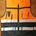 thumbnail image 6 of tooloflife Security Reflective Vest Jacket with 2 Pockets Visibility Reflective Stripes Size L/XL/XXL/XXXL, 6 of 8