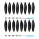 thumbnail image 2 of Bearachild Hélice de Dron práctica profesional de 8 piezas, mayor resistencia, resistente al desgaste, impermeable, reutilizable, hélice de Accesorios para aéreos borde plateado, 2 of 6