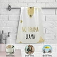 thumbnail image 5 of Cute Llama Golden Glitter Stars Kitchen Hand Towels, Motivational Quote Fingertip Bath Towels Ultra Soft and Absorbent, Decorative Face Towels Dish Washcloths, 2 PCS, 28.3"x 14.4", 5 of 5