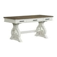 thumbnail image 2 of Intercon Furniture Drake Home Office 60" Wood Writing Desk in White/Oak, 2 of 3