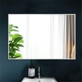 thumbnail image 1 of NeuType Wall Mounted Mirror Rectangle Silver 36"x24", 1 of 7