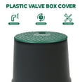 thumbnail image 3 of Homoyoyo 4Pcs Utility Sprinkler Valve Box Cover Green Circular Plastic Lid for Outdoor Garden Use, 3 of 8