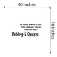thumbnail image 4 of Boys If you're afraid then you're going to Fail Motivational Sports Wall Decal Decoration Custom Name Motivational Sports Quote Decal Lasts Years and Easily Removable - Size: 40 In(W) x 16 In(H), 4 of 5