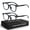 2 Pcs Black, variant on Rock Takin Blue Light Blocking Glasses for Computer & Screen Use - Anti Eye Strain Reading Glasses for Women & Men