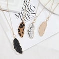 thumbnail image 3 of Leopard Leather Feather Leaves Pendant Charms Necklaces for Women Fashion Jewel, 3 of 9
