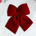 thumbnail image 5 of Oversized Red Velvet Christmas Bow, 12-Inch Large Festive Decoration for Tree Topper, Gift Wrapping, Mantel & Wedding Decor,A, 5 of 6