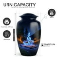 thumbnail image 2 of Yatskia Blue Music Little Funeral Keepsake Urn for Ashes Adult Men and Women, Large Memorial Burial Urns for Human Ashes Adult Female, (Classic 10 Inch and 3 Inch), 2 of 8