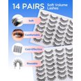 thumbnail image 4 of Magnetic Eyelashes with Applicator Kit, No Glue Needed Reusable Natural Look 3D Lashes, Easy Apply Soft Magnetic Lashes for Eye Makeup (Lightweight & Comfortable), 4 of 16