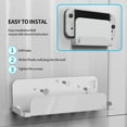 thumbnail image 3 of Dujiujun Game Console Wall Hanging Holder Bracket Stable Strong Load-bearing Universal Fit Wall Mount Storage Support for Switch OLED, 3 of 7