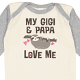 thumbnail image 4 of Inktastic My Gigi and Papa Love Me Girls Long Sleeve Baby Bodysuit, 4 of 5