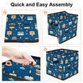 thumbnail image 4 of Hanukkah Foldable Storage Box with Handle, 10.8"x10.5"x10.6", Large Capacity - Storage Bins, Storage Basket, Storage Cubes, 4 of 6