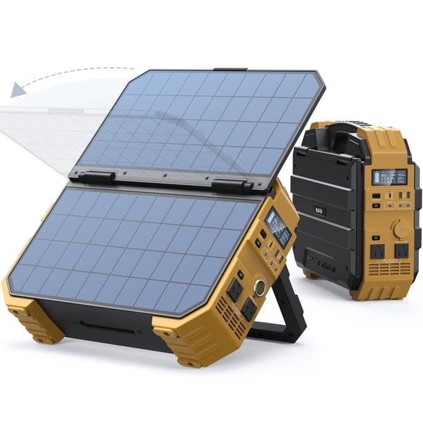 Central eléctrica portátil BLAVOR DS-S1600 1024Wh con panel solar