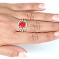 thumbnail image 4 of Red Stone Ring 925 Sterling Silver Handmade Jewelry, 4 of 9