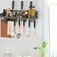 thumbnail image 5 of Organizador de almacenamiento de cocina de montaje en pared, estante de especias, ahorro de espacio, almacenamiento de condimentos en tarros sin 40cm 3 Ranuras 6 Ganchos Macarena Estante de condimentos, 5 of 7