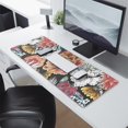 thumbnail image 2 of Long Mouse Pads for Desk,Pioneer Flower Floral Print Pattern Desk Mats on Top Of Desks, Desk Mouse Pad Extra Large with 3mm Non-Slip Base and Stitched Edge for Gaming,Office,Work,Home 31.5"x11.8", 2 of 6