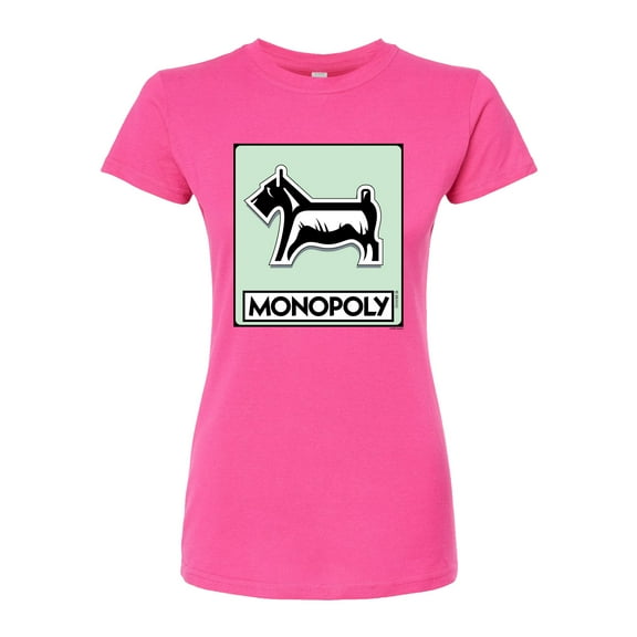 Monopoly - Dog Token - Juniors Fitted Graphic T-Shirt