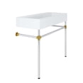 thumbnail image 3 of Modway Redeem 40" Wall-Mount Stainless Steel Bathroom Vanity in Silver/White, 3 of 8