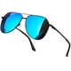 thumbnail image 1 of Gafas de Sol Joopin Trendy Espejadas Azules Sobredimensionadas Aviador, 1 of 6
