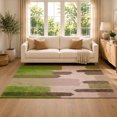 thumbnail image 2 of Gelasgo Abstract Brushstroke Velvet Area Rug, Modern Artistic Pattern Decorative Carpet, Soft Indoor Floor Mat for Bedroom Living Room Office Dorm Home Decor, 2 of 5