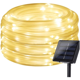 thumbnail image 1 of Luz de cuerda solar, luces de cadena de tubo de 100LED de 32.8 pies / 10M para jardín, patio, camino, cerca, escalera, patio trasero MFZFUKR CPB-US-DYP981-1, 1 of 5