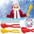 thumbnail image 6 of 2PCS Heart Snowball Maker Heart Shape Snowball Clip, Snow Ball Molds Fun Winter Outdoor Activities Snow Games (Red), 6 of 8