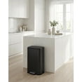 thumbnail image 2 of TEQIN Stainless Steel Trash Can with Lid, Large Garbage Can, Rustproof Step-on Kitchen Metal Trash Bin with Inner Bucket for Kitchen Office, 2 of 7