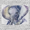 thumbnail image 3 of MYPOP Elephant Watercolor Tapestry Wall Decor Living Room Dorm Tapestries DIY 60 x 51 inches, 3 of 4