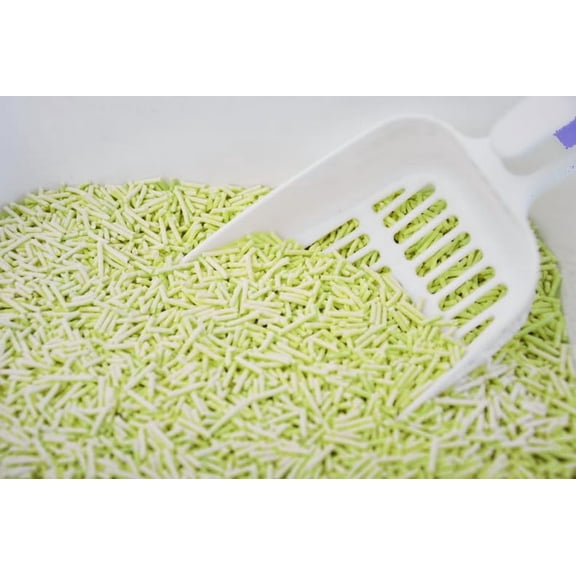 StarmenPet Tofu Cat Litter Clumping Flushable Cat Litter. Large Package 45LB (Lemon), White