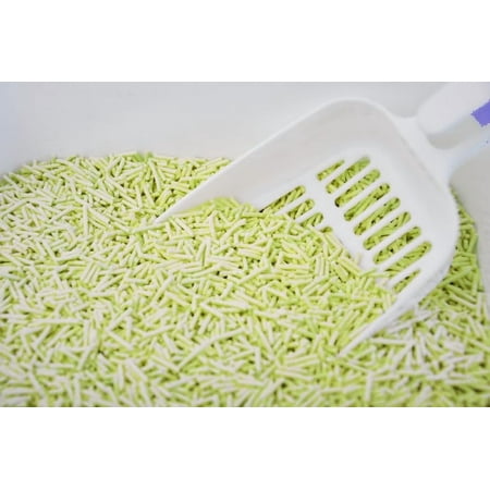 StarmenPet Tofu Cat Litter Clumping Flushable Cat Litter. Large Package 45LB (Lemon) White