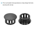 thumbnail image 4 of Uxcell 32Pcs 15mm(5/9') Tapones redondos negros de nylon plástico para agujeros, tipo de tapón de agujero insertado, tapa final para tubo de bloqueo, 4 of 6