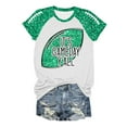 thumbnail image 4 of YDLCAFD T-Shirt Décontracté Mode Imprimé Col Rond Manches Courtes pour Femmes de Pâques, 4 of 5