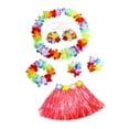 thumbnail image 4 of 5 piezas falda hawaiana ropa de baile falda de hierba elástica decoraciones de fiesta Luau Longitud de la falda 30 cm Yuyangstore falda hawaiana, 4 of 8