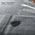 thumbnail image 4 of 2-Piece 800GSM Oversized Cotton Bath Towels, 35x70in, Quick Dry, Ultra Soft, Super Absorbent, Grey, 4 of 6
