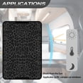 thumbnail image 5 of Yuyamidu Black Leopard Print RV Door Window Shade Cover, Sun Blackout Fabric for Camper Privacy RV Door Window Decoration Camper Sunshade Privacy Screen Window Cover, 5 of 7