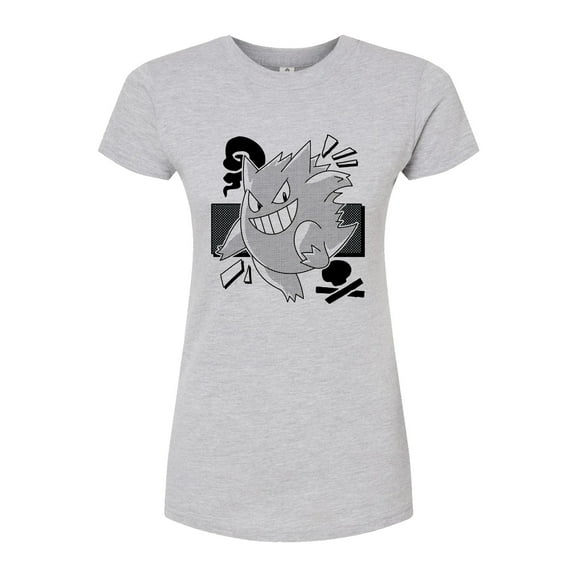 Pokémon - Gengar Manga - Juniors Fitted Graphic T-Shirt