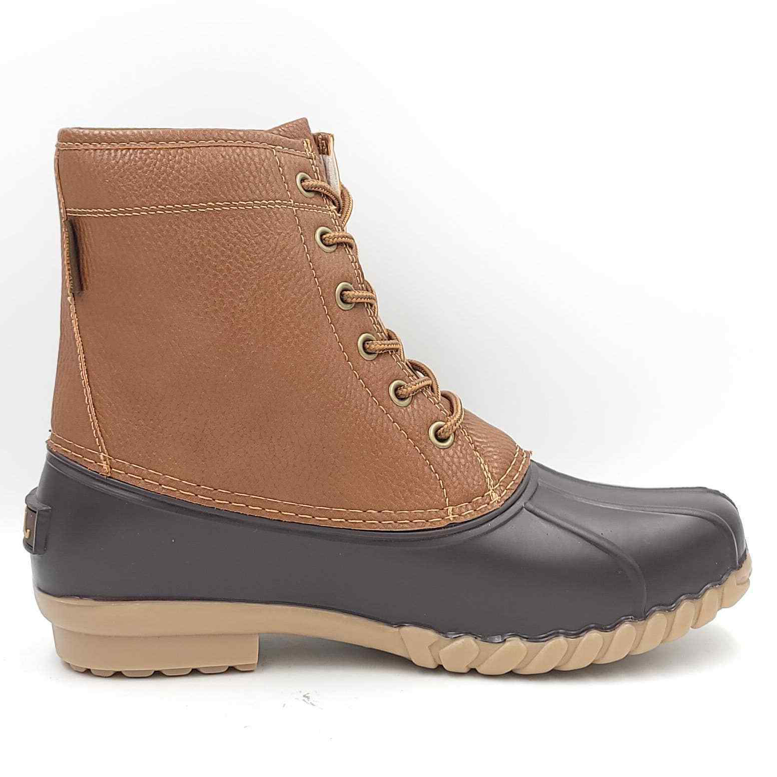 JBU - Jambu Nala Tan Faux Fur Water-Resistant Lace Up Duck Boots Men’s Size 8 JBU by Jambu Men Classic Duck Lace UP Maine Waterproof Boots  main image 4